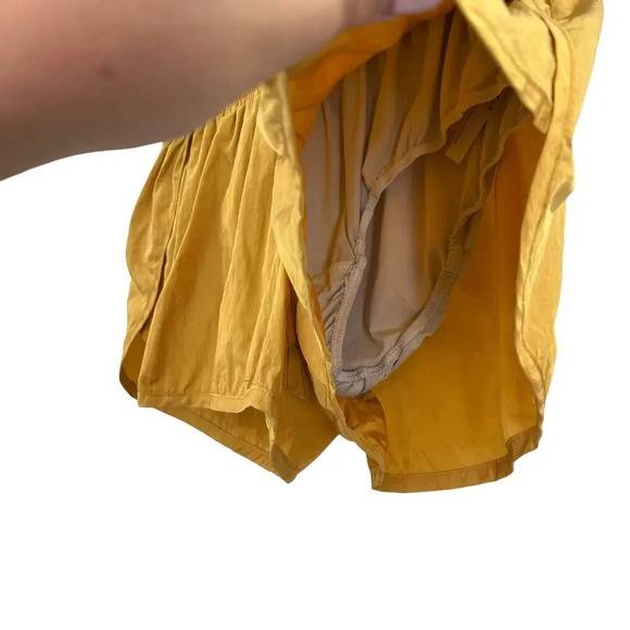 Free People The Way Home Shorts Varsity Gold Yellow Size Medium - Picture 4 of 9